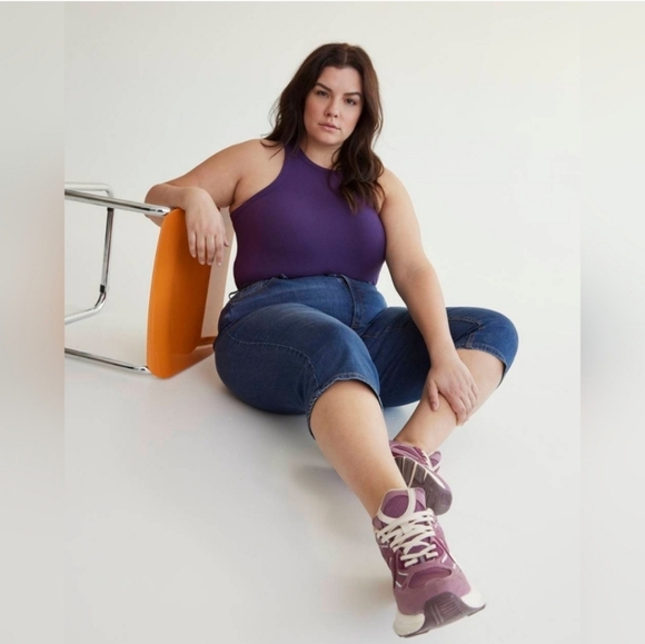 Penningtons Curvy Fit Denim Capri Dark Wash Jeans d/C Plus Size 24 New Summer - Picture 12 of 12